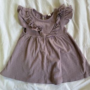 Quincy Mae Lavender Ruffle Dress